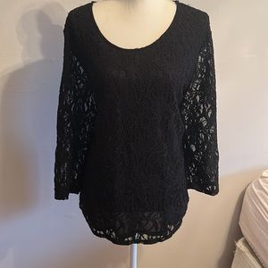 Chicos lace detail top
